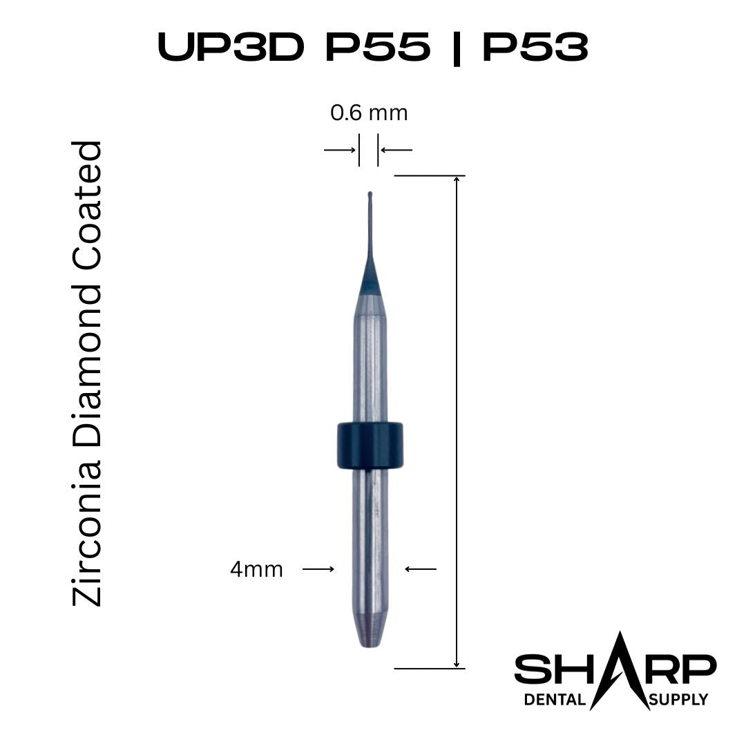 Milling Burs for the UP3D P55, P53 mills