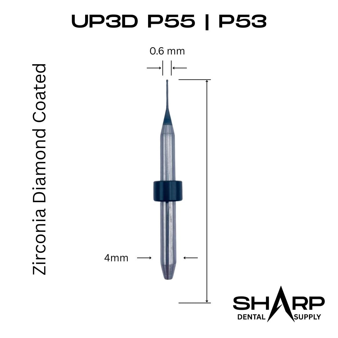 Milling Burs for the UP3D P55, P53 mills