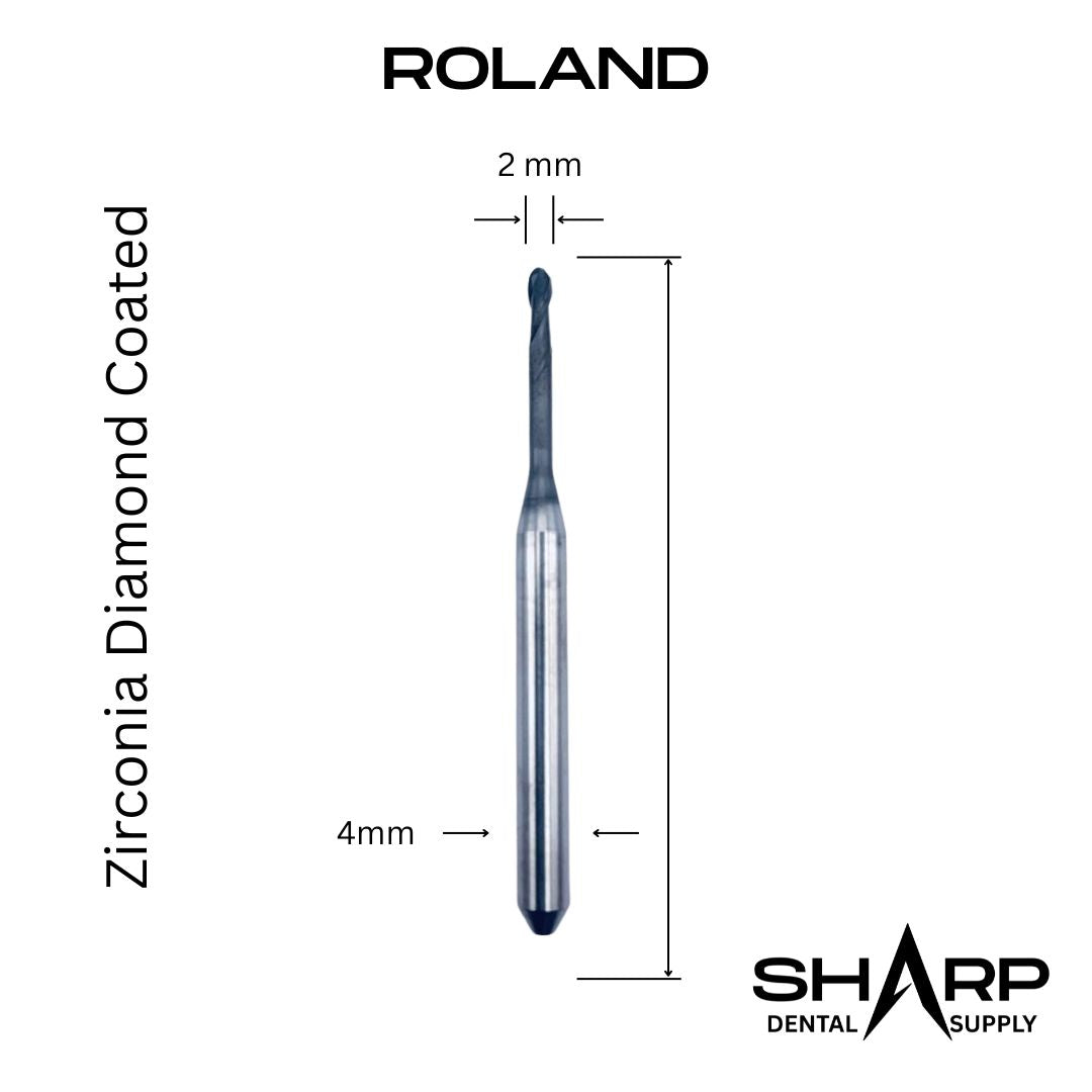 Milling Burs for DGshape Roland, Zirconia DC