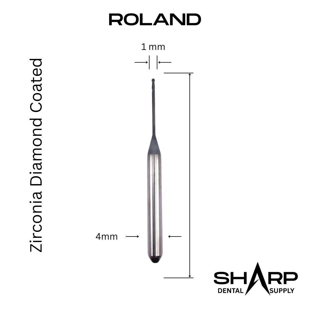 Milling Burs for DGshape Roland, Zirconia DC