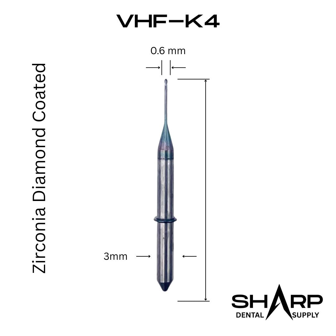 Milling Bur for VHF-K4 mill, Zirconia DC