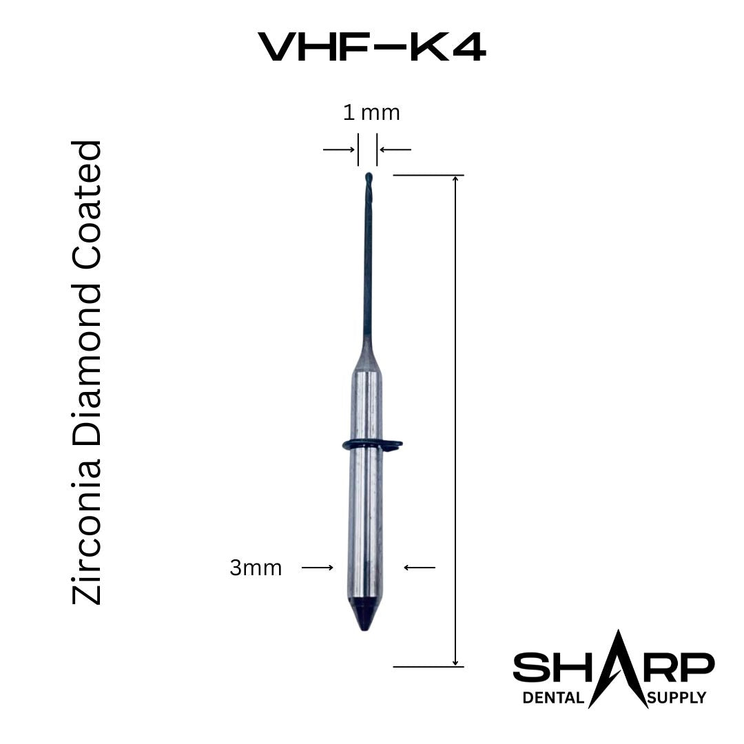 Milling Bur for VHF-K4 mill, Zirconia DC