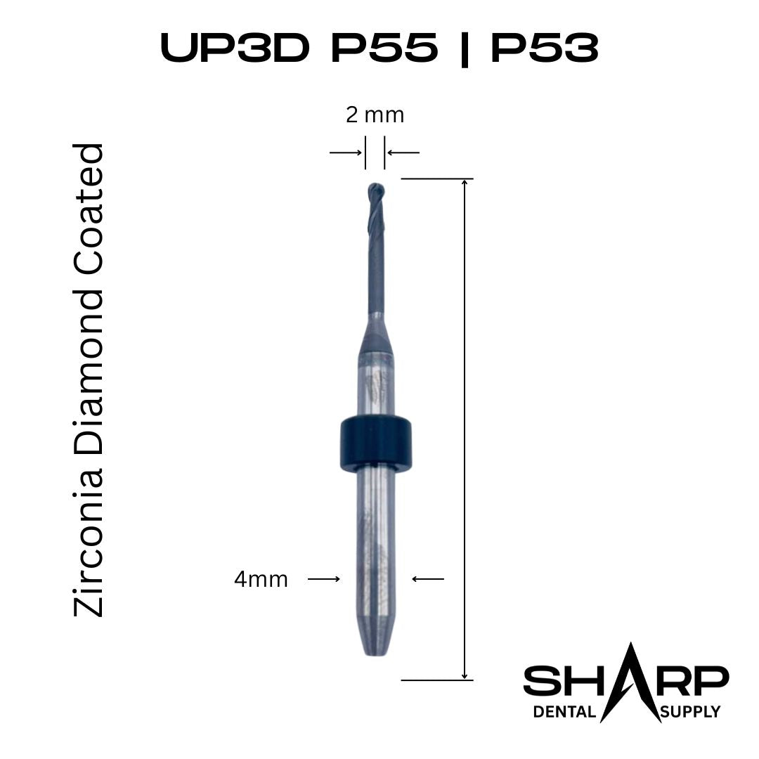 Milling Burs for the UP3D P55, P53 mills