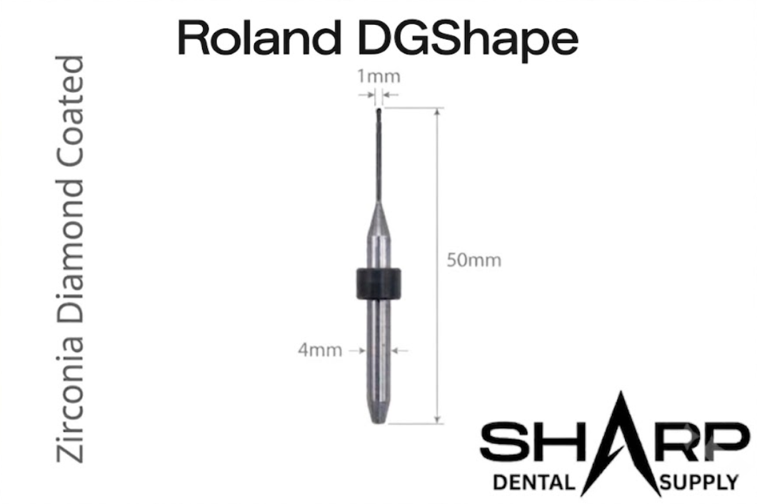 Milling Burs for DGshape Roland, Zirconia DC